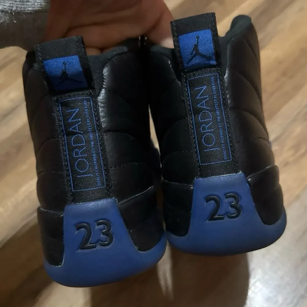 Air Jordan 12 Retro Black Game royal 130690-014 Size 9.5